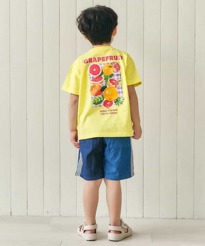 日本童裝 apres les cours 印花水果上衣 80-130cm 男童款/女童款 夏季 TOPS