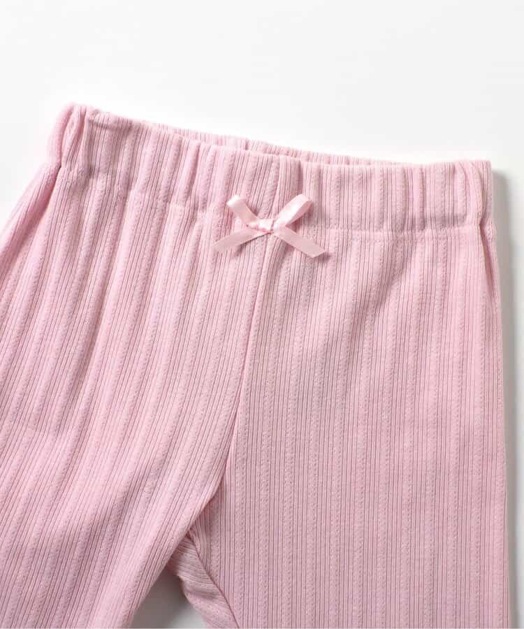 日本童裝 apres les cours 接觸冷感 荷葉邊七分緊身褲 80-130cm 女童款 夏季 PANTS