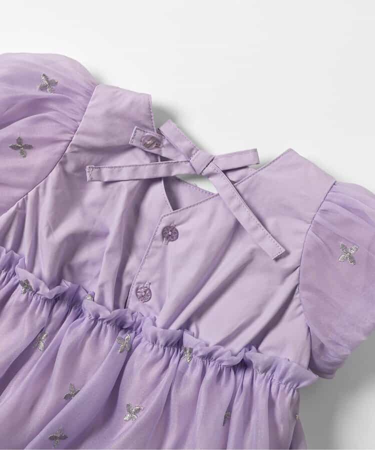 日本童裝 apres les cours 花花亮片刺繡連衣 70-80cm 女童款 初生嬰兒 夏季 Jumpsuit
