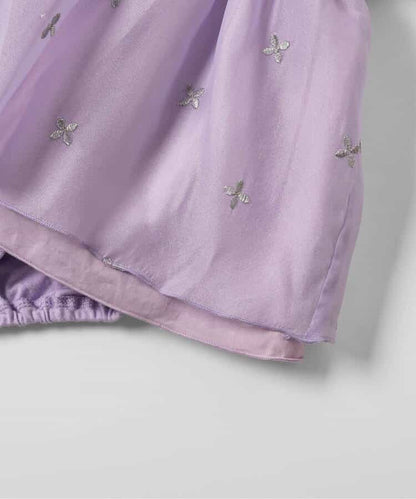 日本童裝 apres les cours 花花亮片刺繡連衣 70-80cm 女童款 初生嬰兒 夏季 Jumpsuit