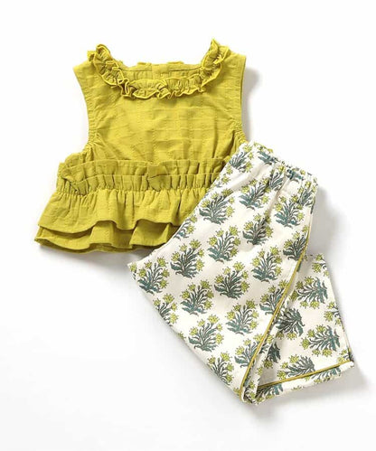 日本童裝 apres les cours 背心長褲兩件套裝 90-140cm 女童款 夏季 TOPS PANTS