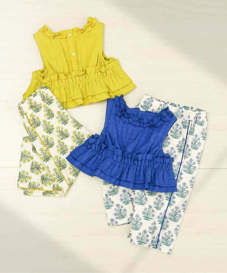 日本童裝 apres les cours 背心長褲兩件套裝 90-140cm 女童款 夏季 TOPS PANTS