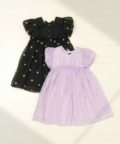 日本童裝 apres les cours 珍珠刺繡網紗連身裙 90-140cm 女童款 夏季 DRESSES