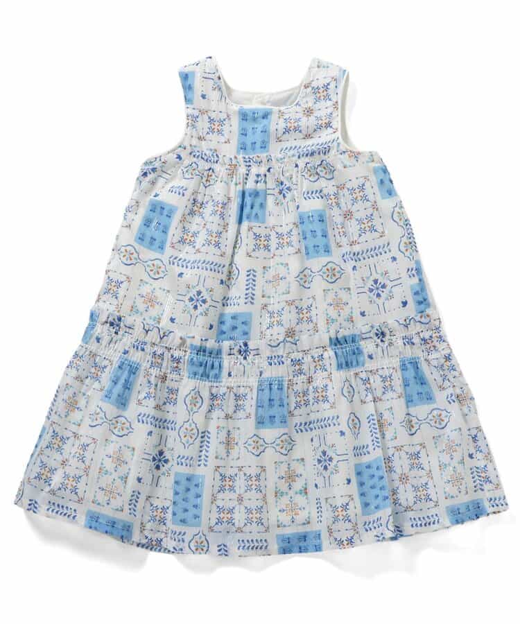 日本童裝 apres les cours 夏季印花連身裙 80-140cm 女童款 夏季 DRESSES