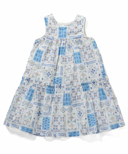 日本童裝 apres les cours 夏季印花連身裙 80-140cm 女童款 夏季 DRESSES