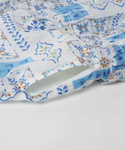 日本童裝 apres les cours 夏季印花連身裙 80-140cm 女童款 夏季 DRESSES