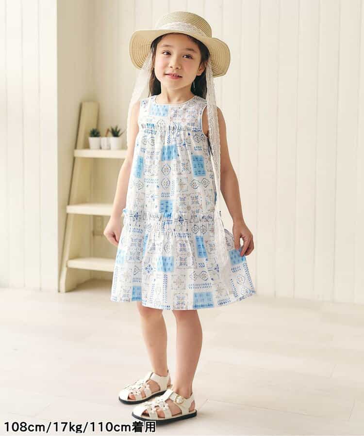 日本童裝 apres les cours 夏季印花連身裙 80-140cm 女童款 夏季 DRESSES