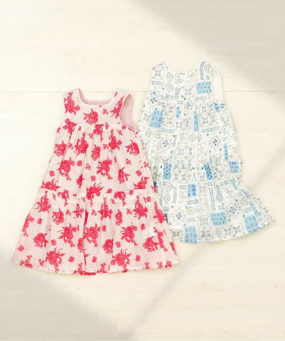 日本童裝 apres les cours 夏季印花連身裙 80-140cm 女童款 夏季 DRESSES