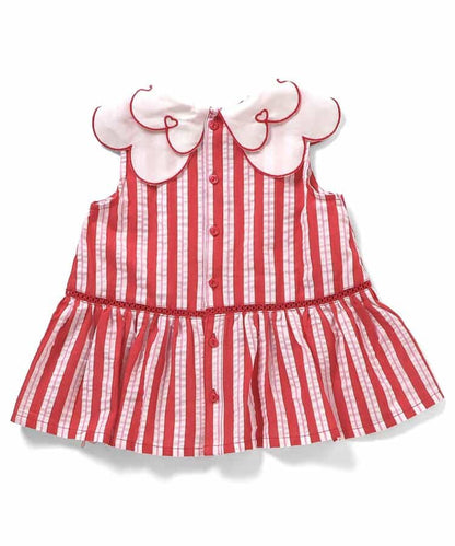 日本童裝 apres les cours 花花領上衣 80-140cm 女童款 夏季 TOPS