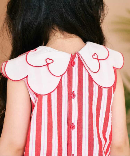日本童裝 apres les cours 花花領上衣 80-140cm 女童款 夏季 TOPS