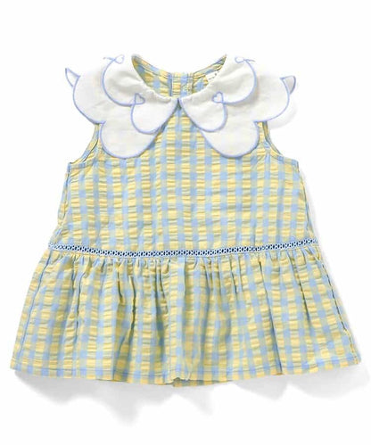 日本童裝 apres les cours 花花領上衣 80-140cm 女童款 夏季 TOPS
