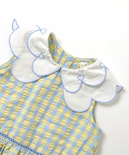 日本童裝 apres les cours 花花領上衣 80-140cm 女童款 夏季 TOPS