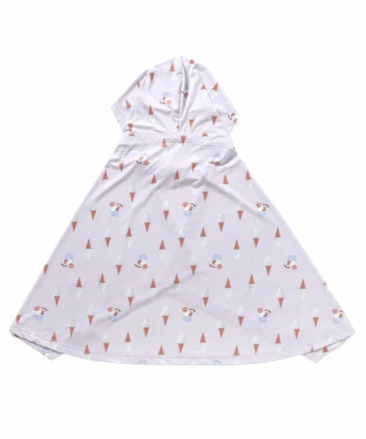 日本童裝 apres les cours 防UV 接觸冷感 連帽披肩 F 女童款 夏季 OUTERWEAR