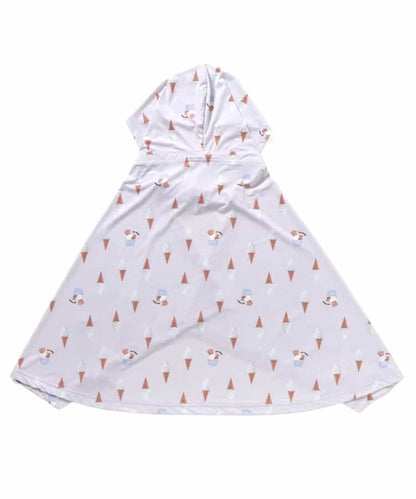 日本童裝 apres les cours 防UV 接觸冷感 連帽披肩 F 女童款 夏季 OUTERWEAR
