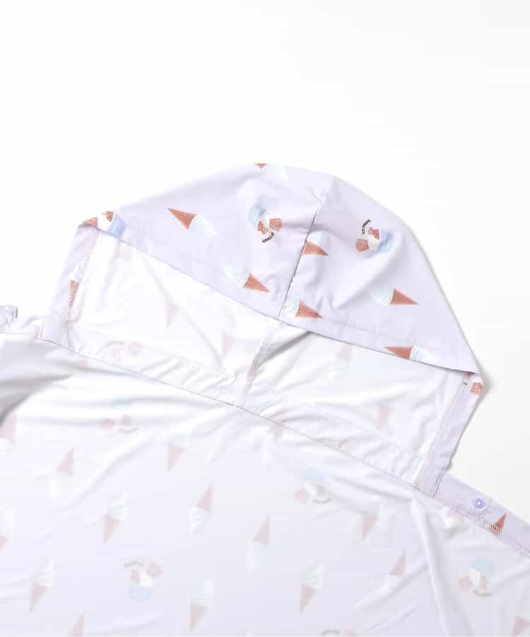 日本童裝 apres les cours 防UV 接觸冷感 連帽披肩 F 女童款 夏季 OUTERWEAR