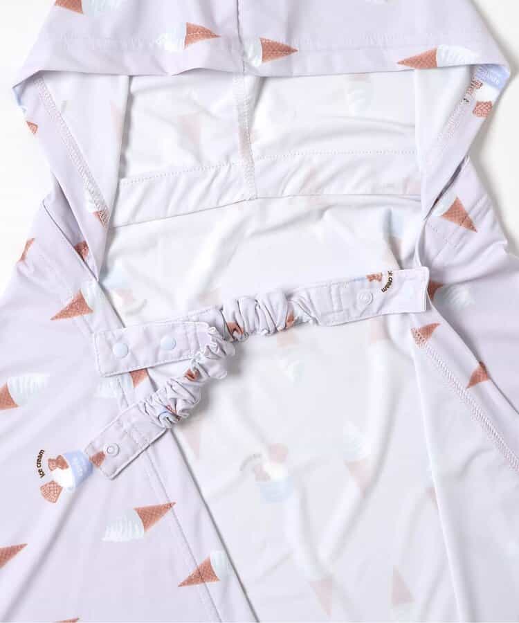日本童裝 apres les cours 防UV 接觸冷感 連帽披肩 F 女童款 夏季 OUTERWEAR