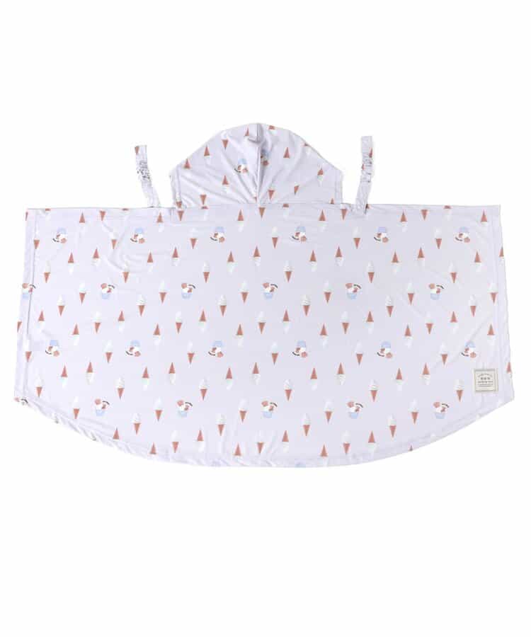 日本童裝 apres les cours 防UV 接觸冷感 連帽披肩 F 女童款 夏季 OUTERWEAR