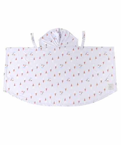 日本童裝 apres les cours 防UV 接觸冷感 連帽披肩 F 女童款 夏季 OUTERWEAR
