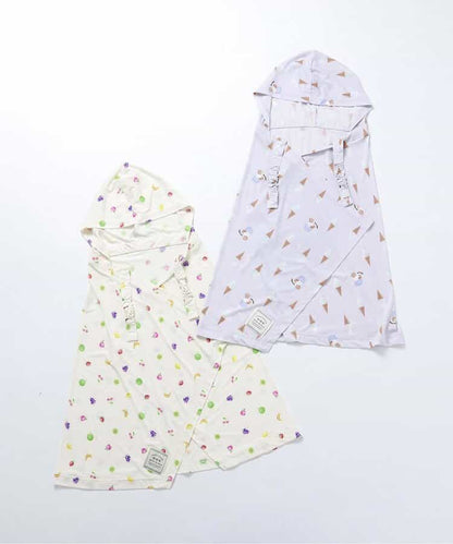 日本童裝 apres les cours 防UV 接觸冷感 連帽披肩 F 女童款 夏季 OUTERWEAR