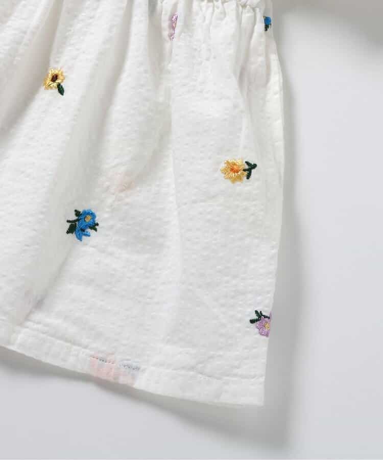 日本童裝 apres les cours 肩帶荷葉邊刺繡上衣 80-140cm 女童款 夏季 TOPS