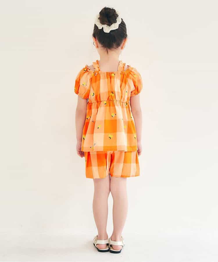 日本童裝 apres les cours 肩帶荷葉邊刺繡上衣 80-140cm 女童款 夏季 TOPS