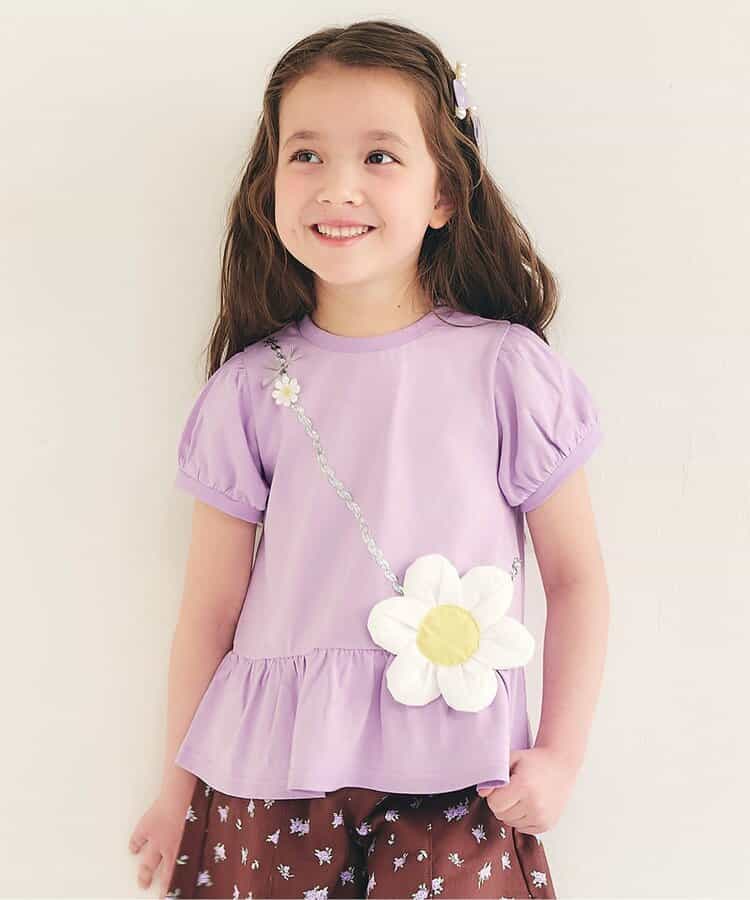 日本童裝 apres les cours 花花圖案上衣 80-140cm 女童款 夏季 TOPS