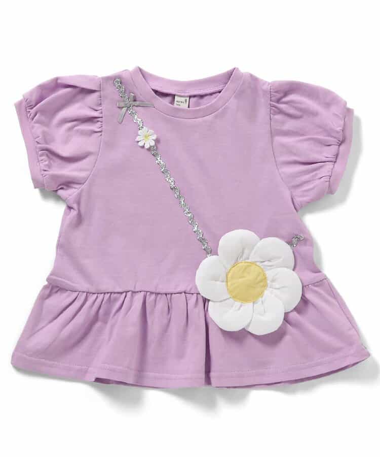 日本童裝 apres les cours 花花圖案上衣 80-140cm 女童款 夏季 TOPS