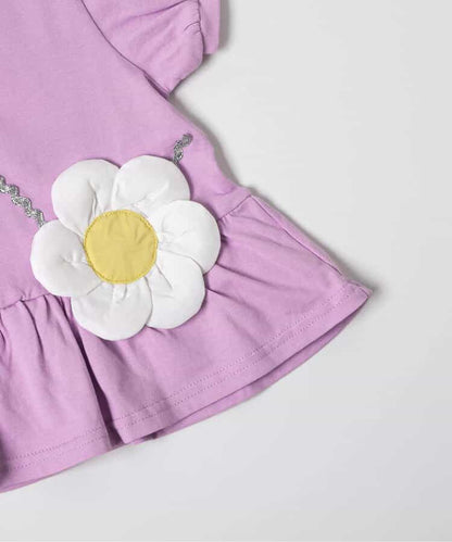 日本童裝 apres les cours 花花圖案上衣 80-140cm 女童款 夏季 TOPS