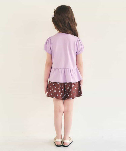 日本童裝 apres les cours 花花圖案上衣 80-140cm 女童款 夏季 TOPS