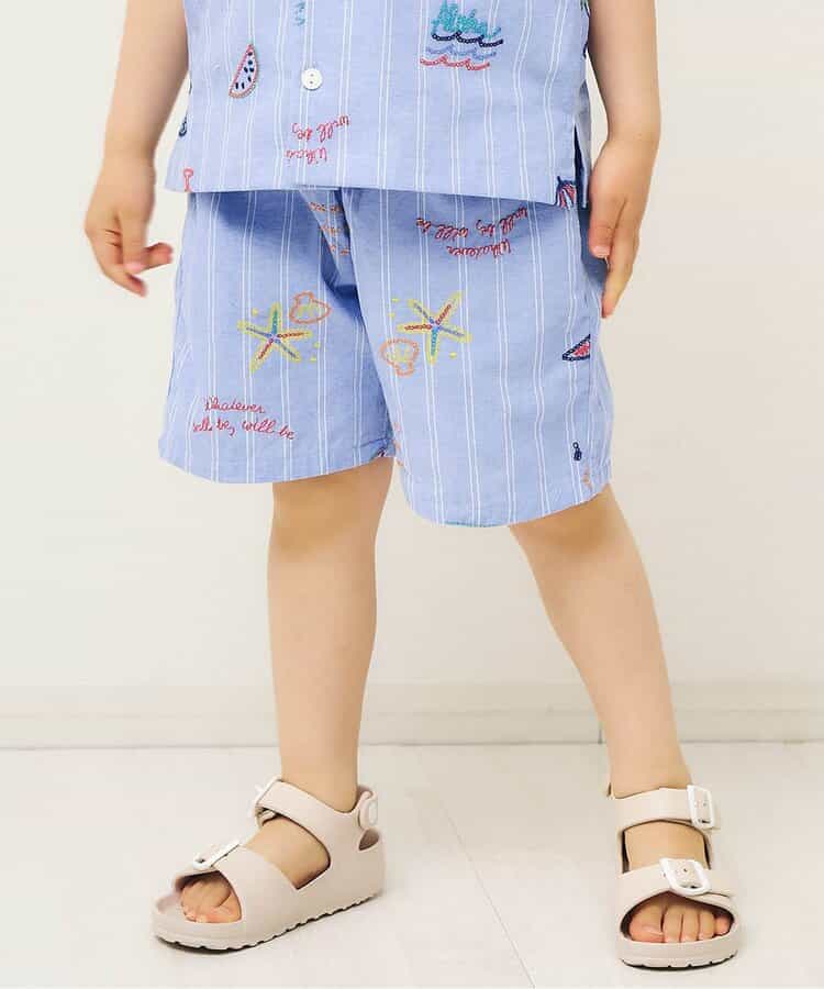 日本童裝 apres les cours 夏季圖案刺繡短褲 80-130cm 男童款 夏季 PANTS