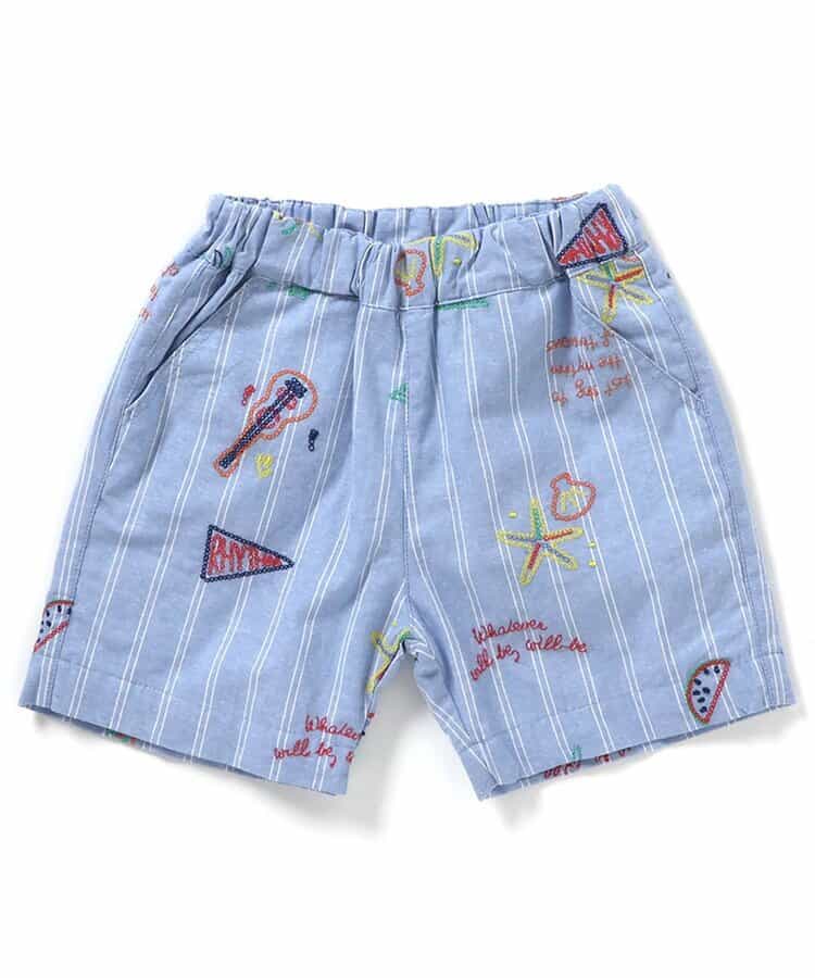 日本童裝 apres les cours 夏季圖案刺繡短褲 80-130cm 男童款 夏季 PANTS