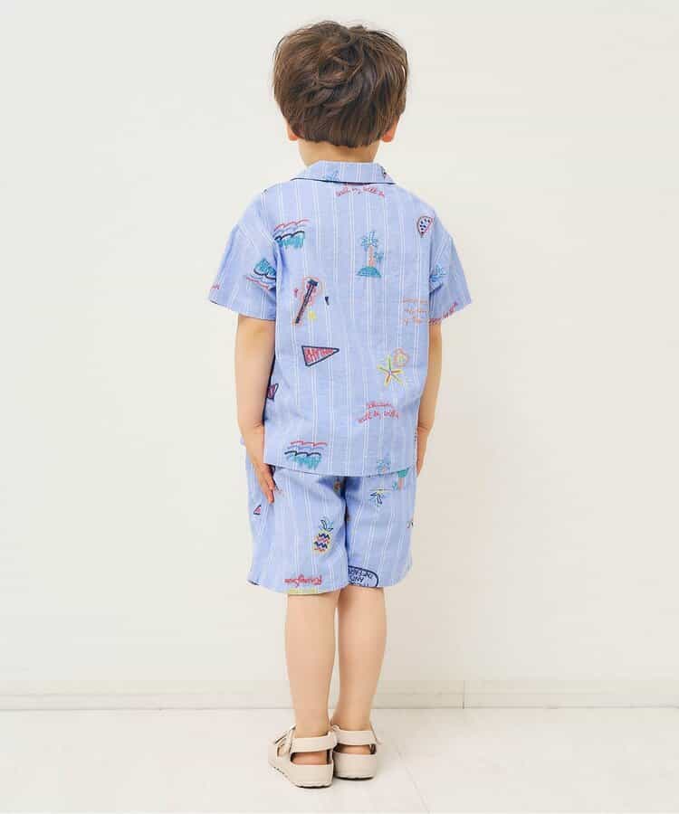 日本童裝 apres les cours 夏季圖案刺繡短褲 80-130cm 男童款 夏季 PANTS