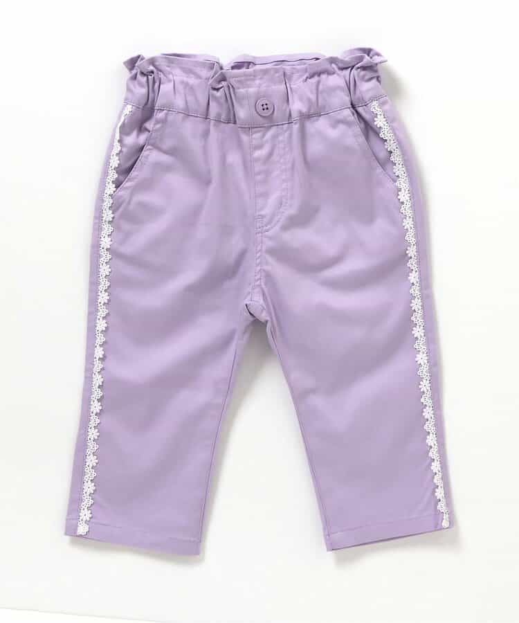 日本童裝 apres les cours 接觸冷感 蕾絲七分長褲 80-140cm 女童款 夏季 PANTS