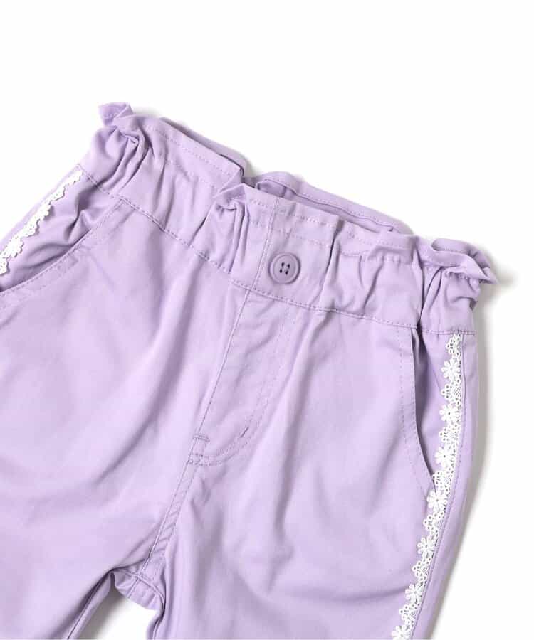 日本童裝 apres les cours 接觸冷感 蕾絲七分長褲 80-140cm 女童款 夏季 PANTS