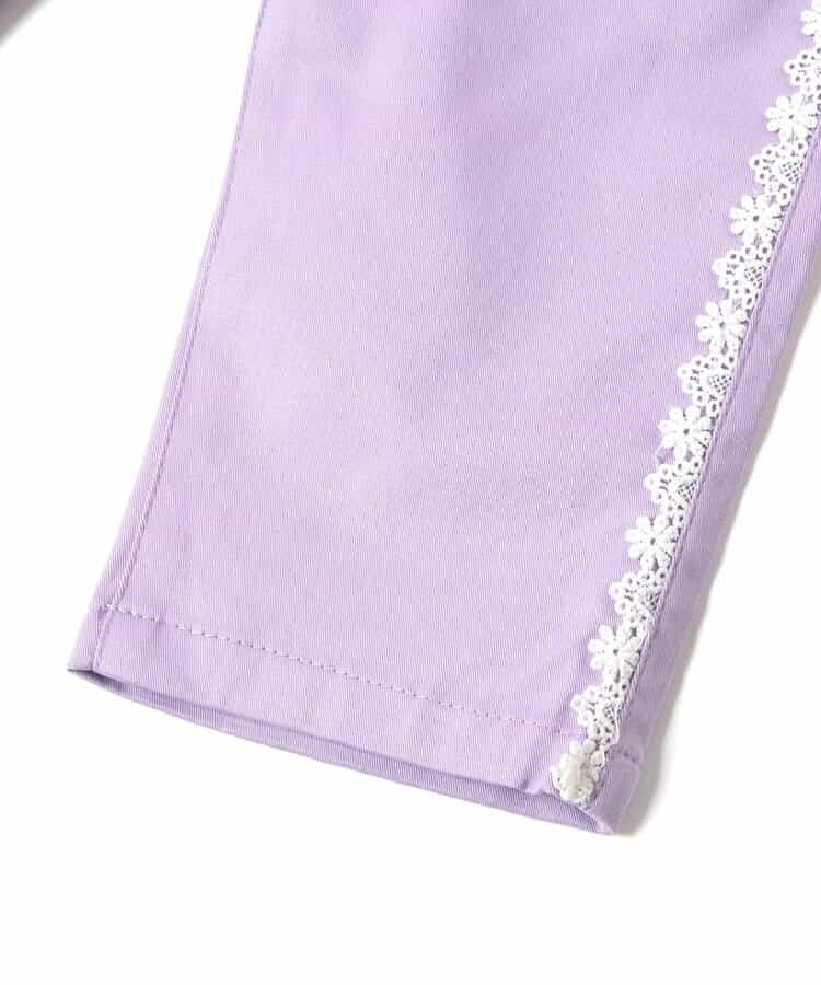 日本童裝 apres les cours 接觸冷感 蕾絲七分長褲 80-140cm 女童款 夏季 PANTS