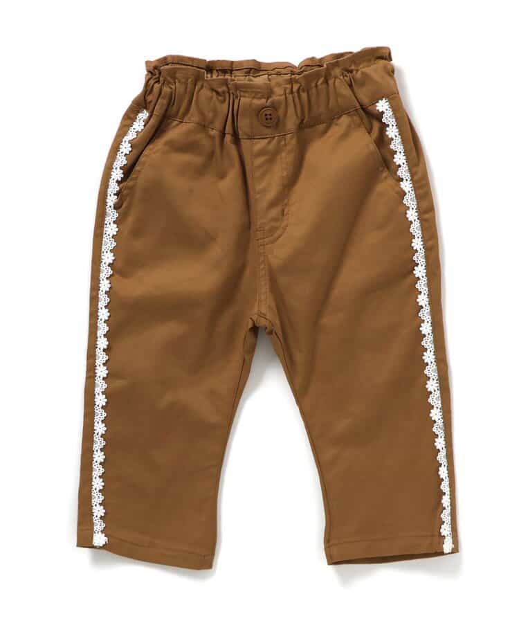 日本童裝 apres les cours 接觸冷感 蕾絲七分長褲 80-140cm 女童款 夏季 PANTS