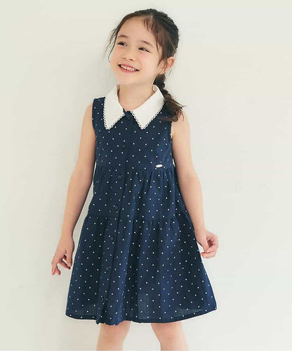 日本童裝 apres les cours 波點條紋襯衫裙 80-140cm 女童款 夏季 DRESSES