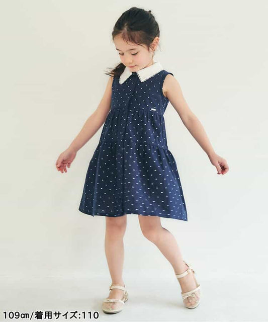 日本童裝 apres les cours 波點條紋襯衫裙 80-140cm 女童款 夏季 DRESSES