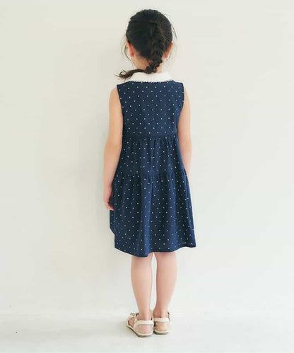 日本童裝 apres les cours 波點條紋襯衫裙 80-140cm 女童款 夏季 DRESSES