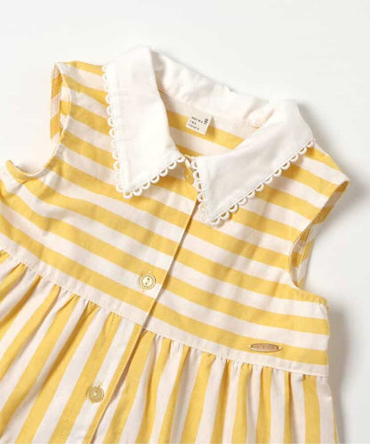 日本童裝 apres les cours 波點條紋襯衫裙 80-140cm 女童款 夏季 DRESSES