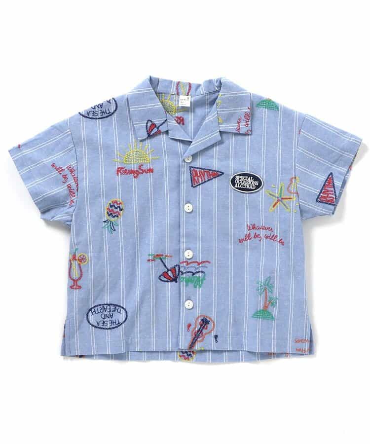 日本童裝 apres les cours 夏季圖案襯衫 80-130cm 男童款 夏季 TOPS