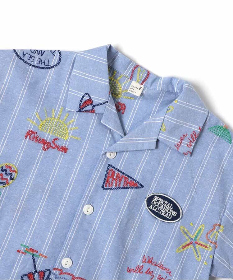 日本童裝 apres les cours 夏季圖案襯衫 80-130cm 男童款 夏季 TOPS