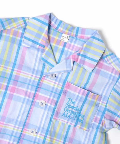日本童裝 apres les cours 熱帶風情兩件套裝 80-130cm 男童款 夏季 TOPS PANTS