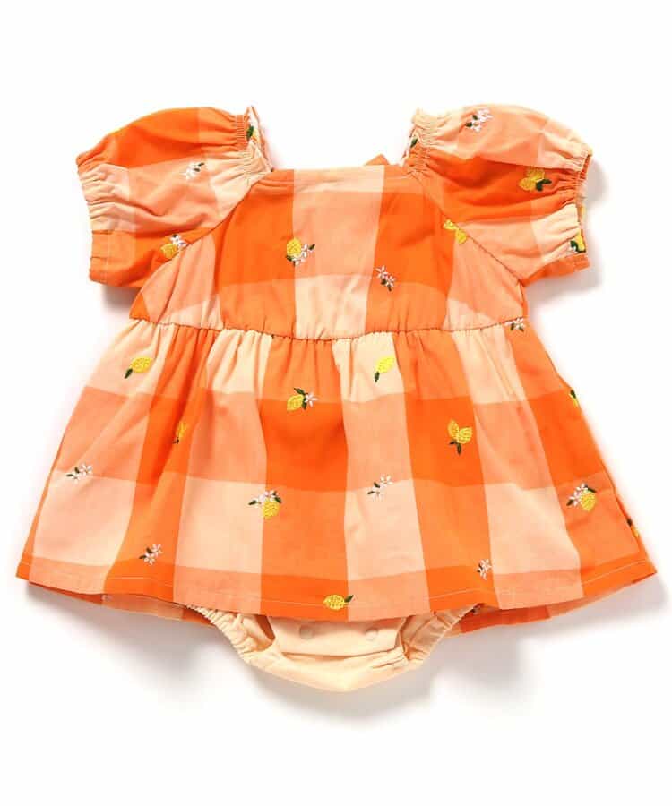 日本童裝 apres les cours 刺繡連衣 70-80cm 女童款 初生嬰兒 夏季 Jumpsuit