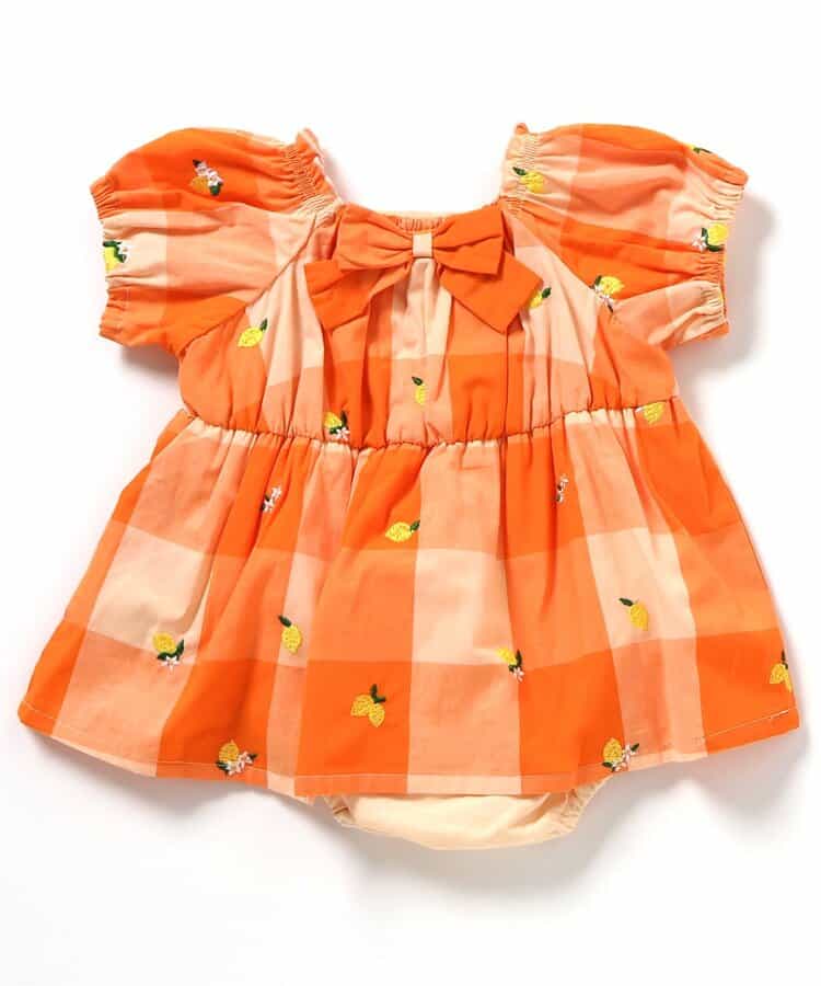 日本童裝 apres les cours 刺繡連衣 70-80cm 女童款 初生嬰兒 夏季 Jumpsuit