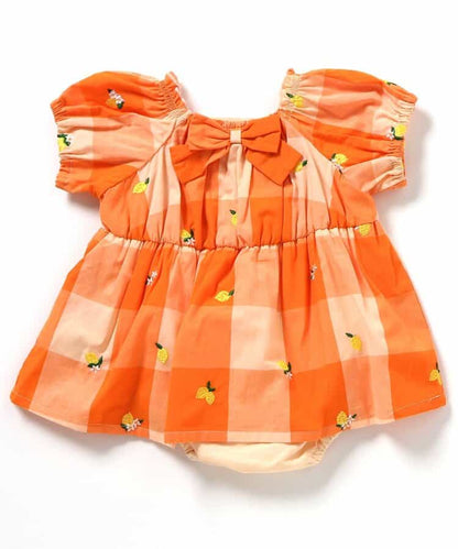 日本童裝 apres les cours 刺繡連衣 70-80cm 女童款 初生嬰兒 夏季 Jumpsuit
