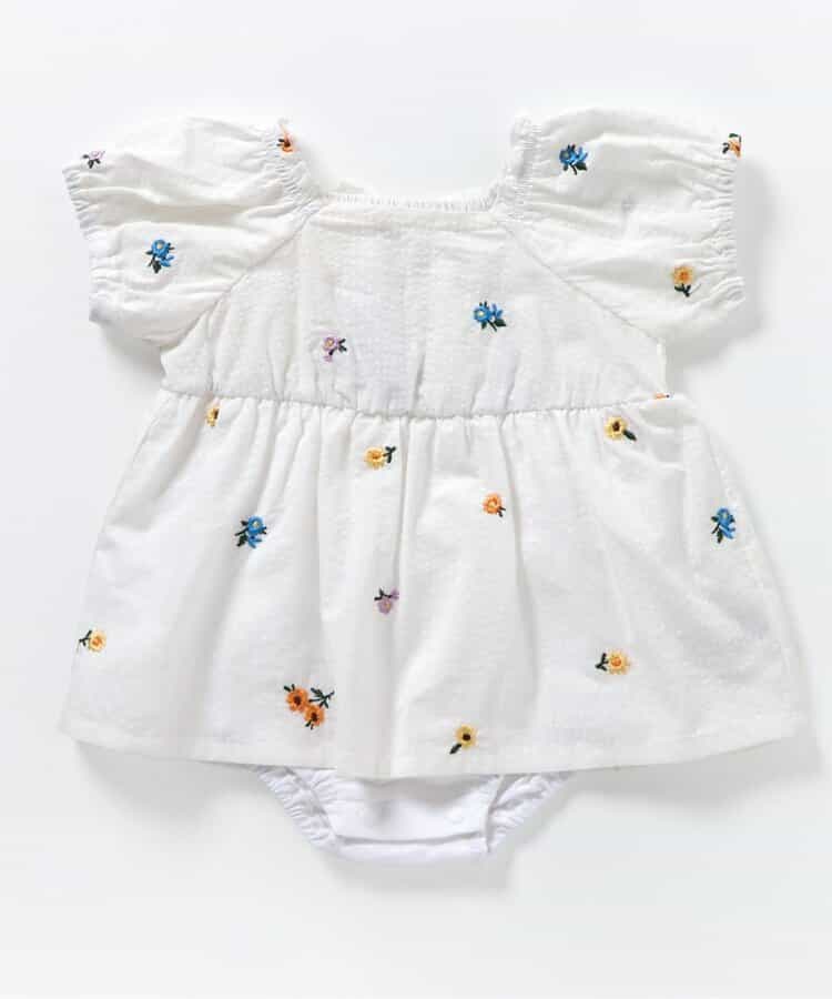 日本童裝 apres les cours 刺繡連衣 70-80cm 女童款 初生嬰兒 夏季 Jumpsuit