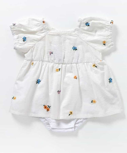 日本童裝 apres les cours 刺繡連衣 70-80cm 女童款 初生嬰兒 夏季 Jumpsuit