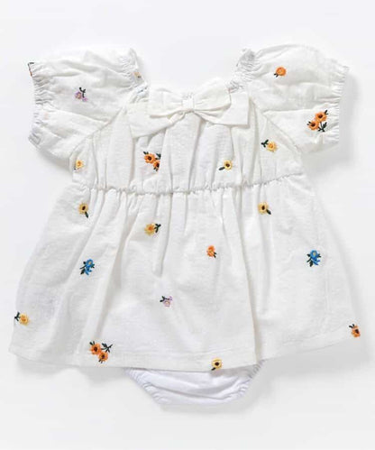 日本童裝 apres les cours 刺繡連衣 70-80cm 女童款 初生嬰兒 夏季 Jumpsuit