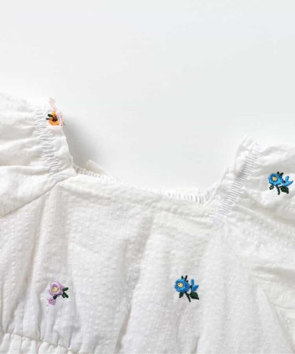 日本童裝 apres les cours 刺繡連衣 70-80cm 女童款 初生嬰兒 夏季 Jumpsuit
